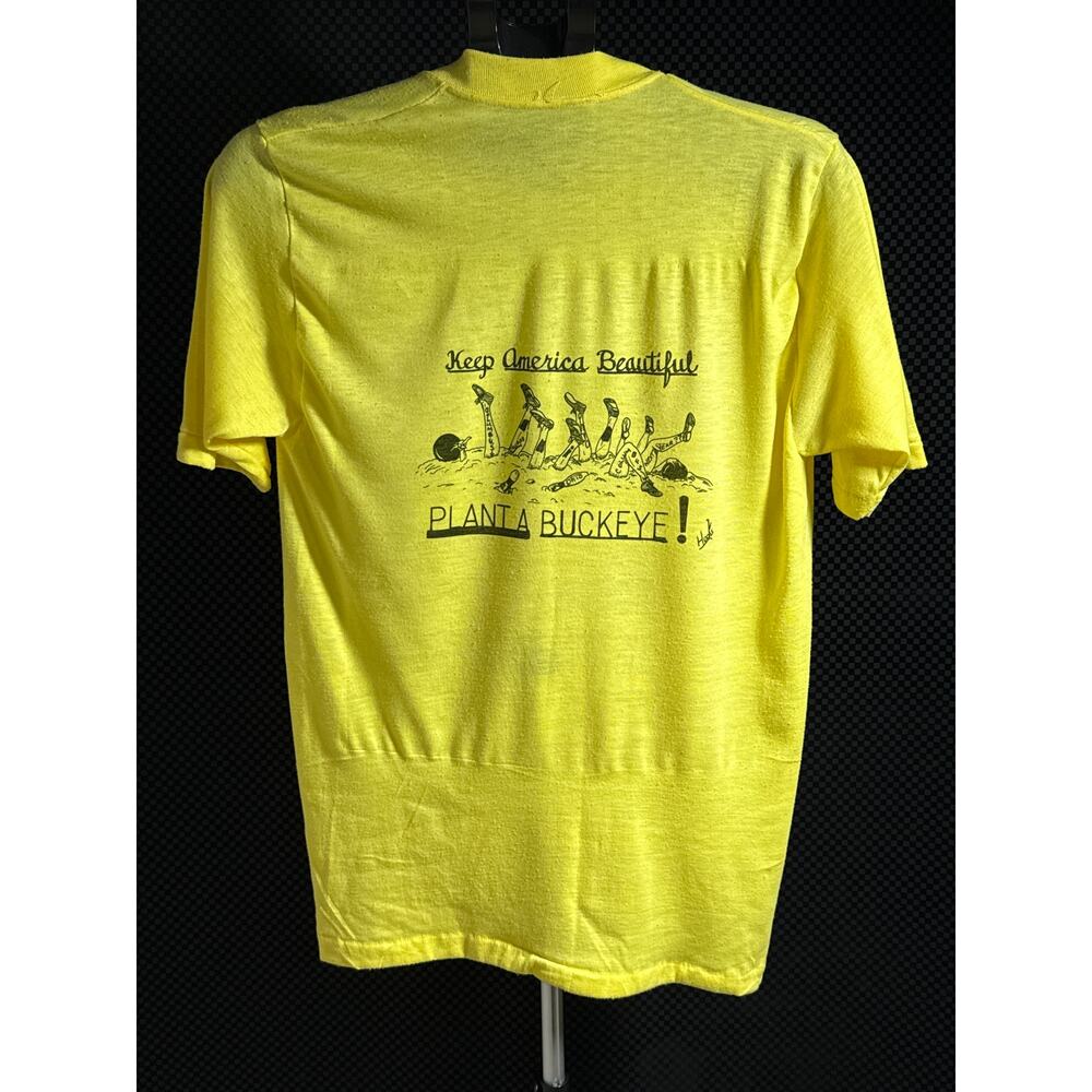 Vintage Single Stitch, College Bowling Rivalry T-Shirt, Michigan and Ohio Size M
